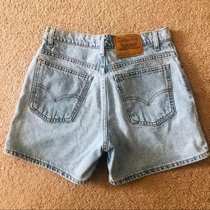 Vintage Levi’s High Waisted Button Jean Shorts